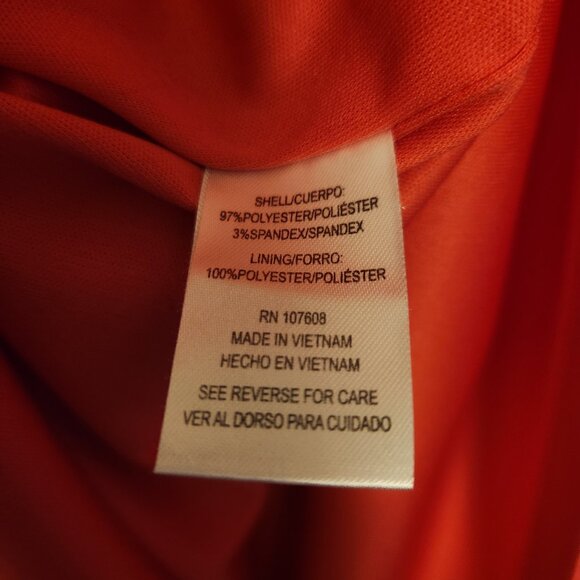 Nicole Miller Pink Coral Dress Size 6 Cut-Out Back With Bow Accents - Picture 6 of 8